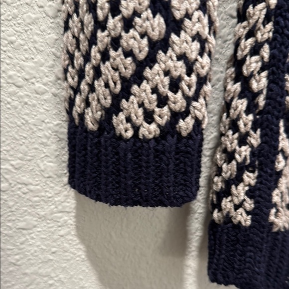 Tory Burch Blue and Cream Women's Sweater - Picture 4 of 5